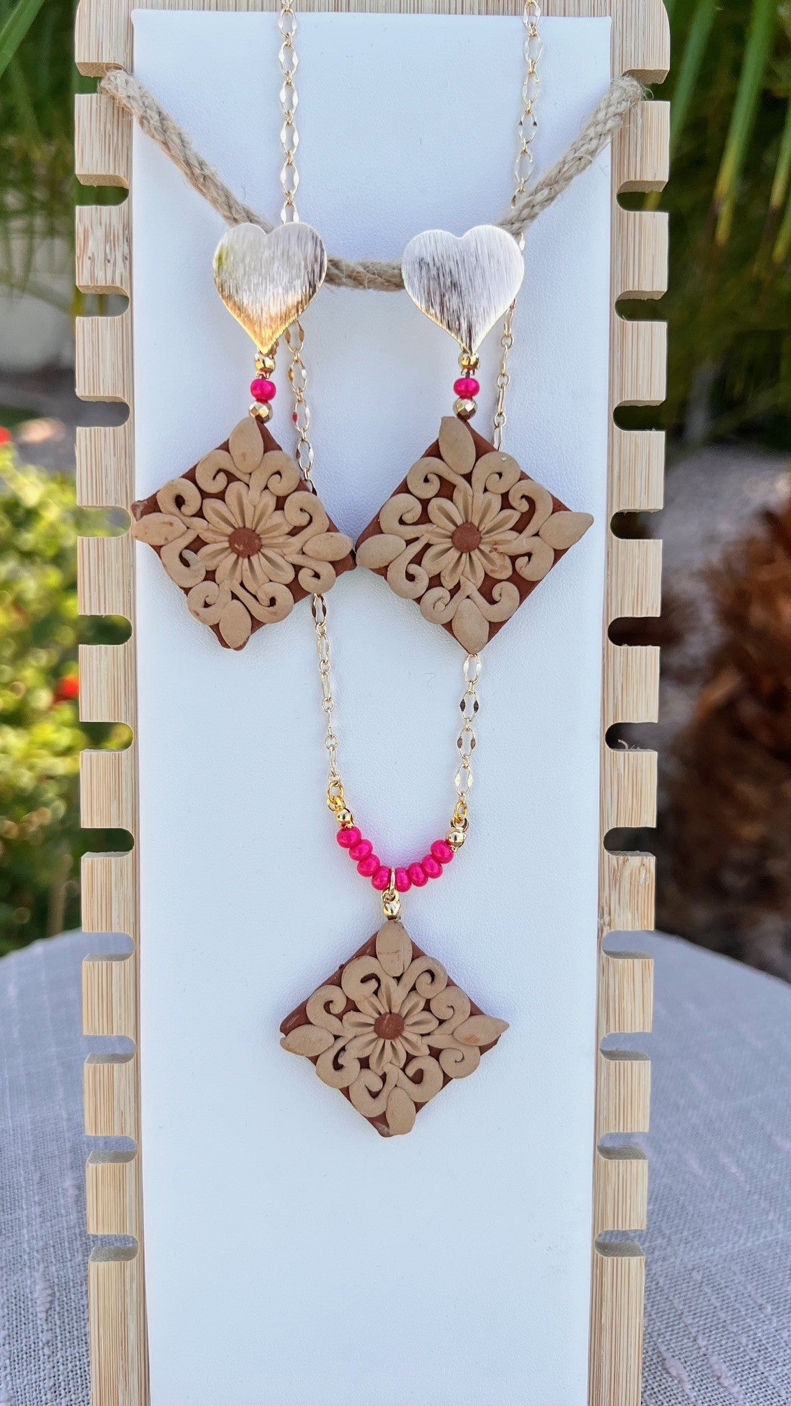 Atzompa Red Clay Necklace