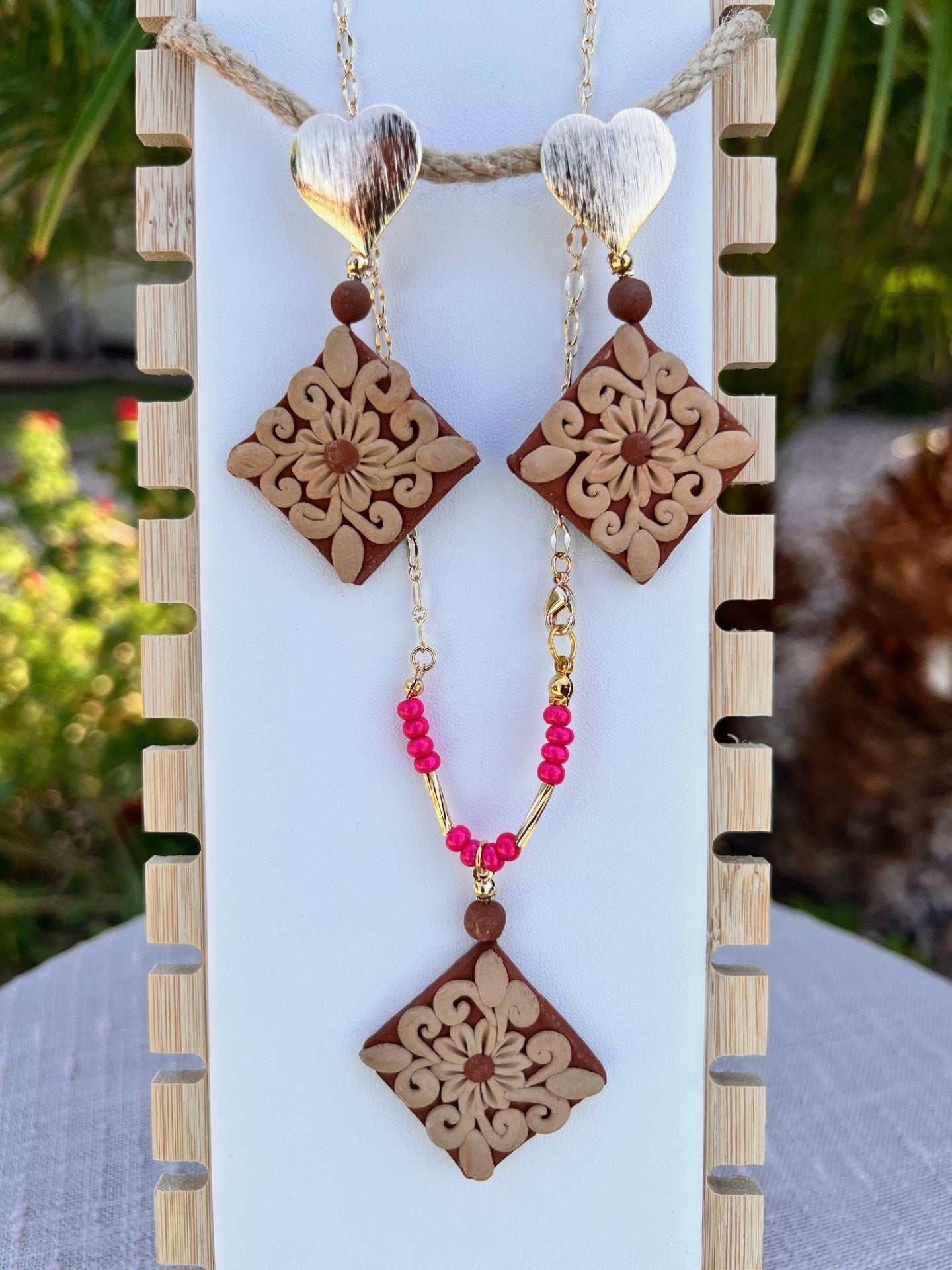 Atzompa Red Clay Necklace