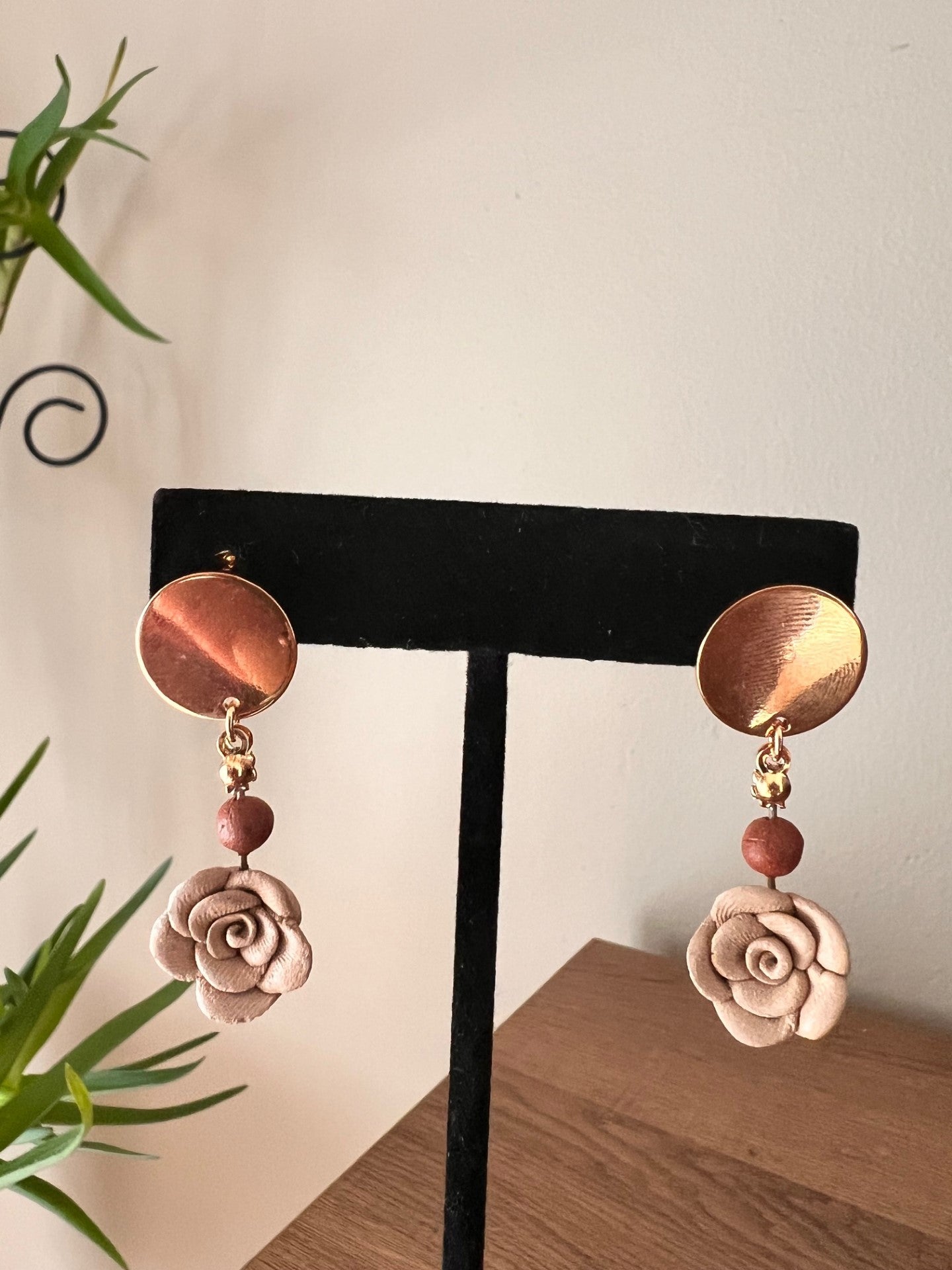 Atzompa Flower Clay Earrings