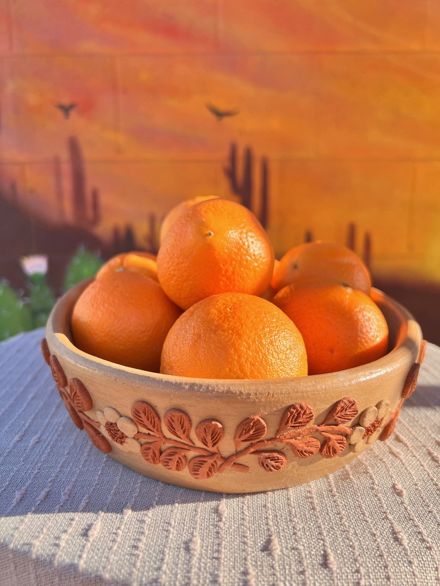 Barro Bordado Flower Fruit Bowl