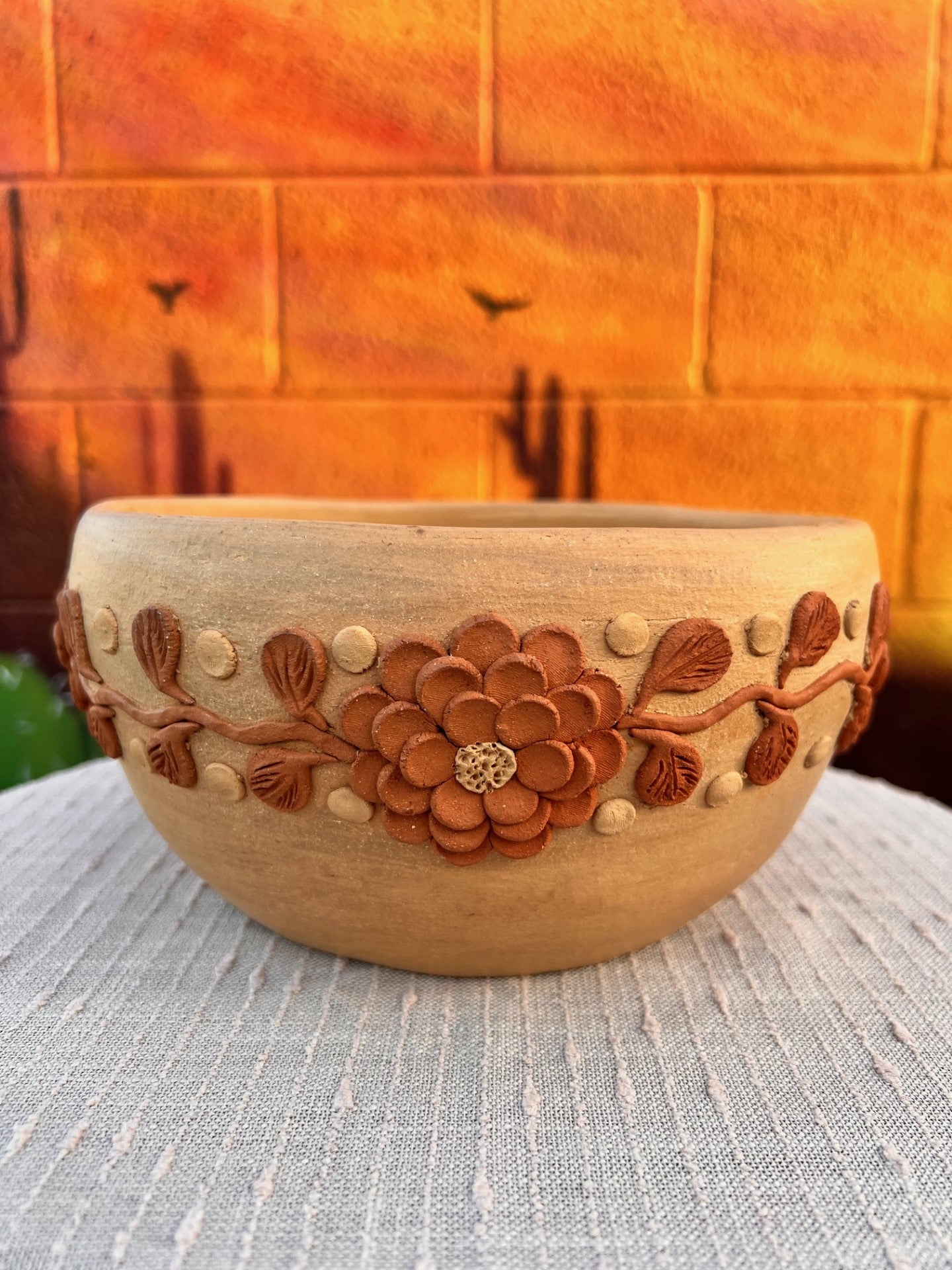 Barro Bordado Flower Fruit Bowl