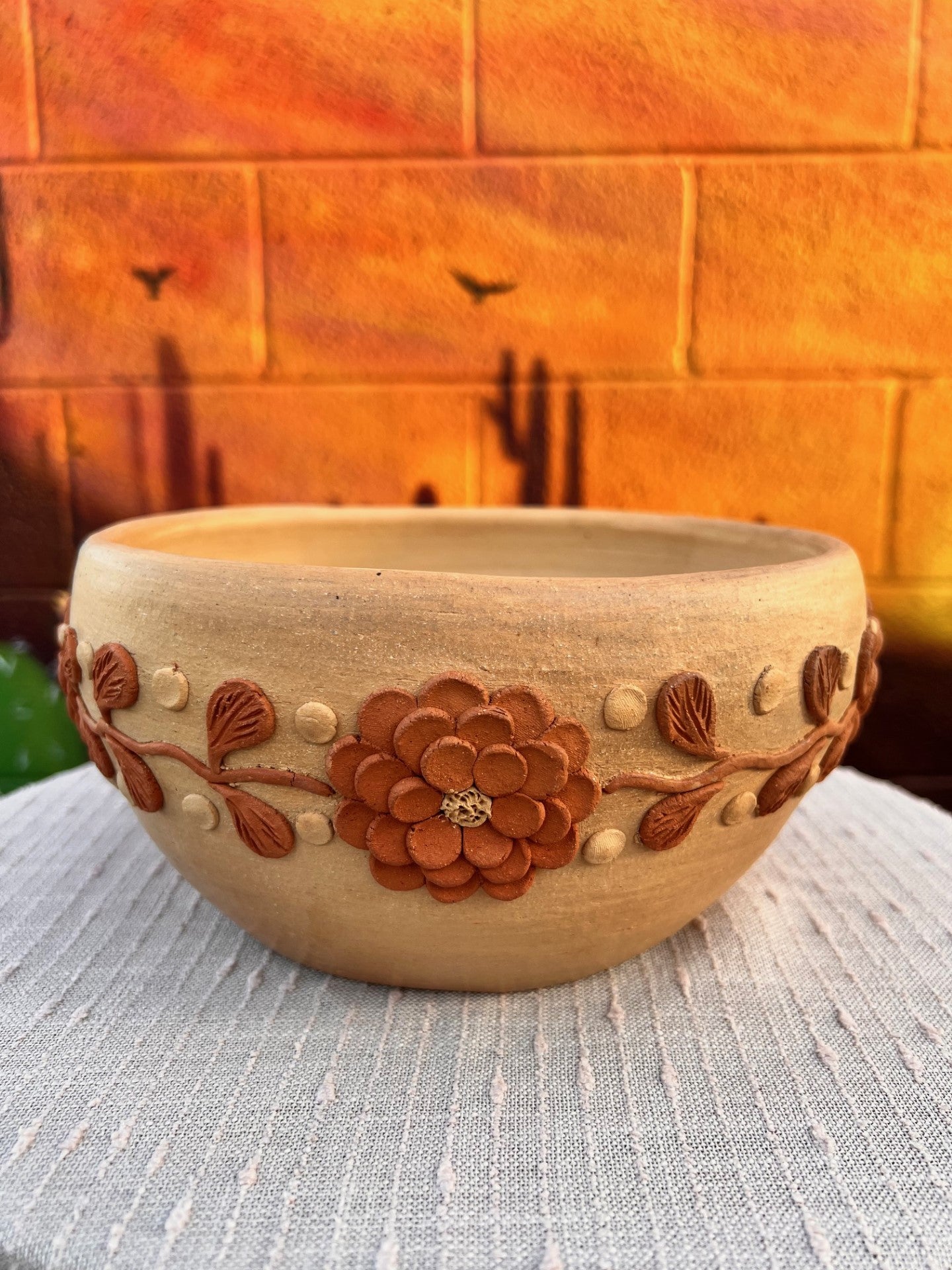 Barro Bordado Flower Fruit Bowl